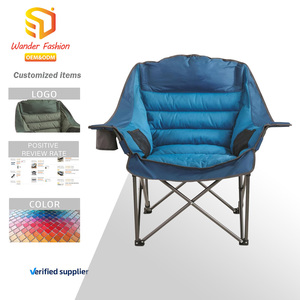 Ghế cắm trại cỡ lớn có đệm, di động, gấp gọn, ghế nghỉ ngơi bãi biển cỡ lớn dành cho ngoài trời, người lớn, nam và nữ - Product Image 1