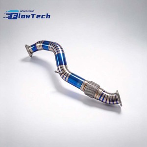 ท่อหน้า FlowTech Titanium Racing พร้อมเคลือบสีฟ้าไหม้ สำหรับ Honda Civic Type R FL5 2.0T K20C1 2023+ – ติดตั้งแบบ Direct Bolt-On - Product Image 2