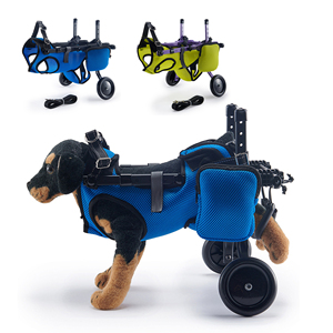 Carrello Mobilità A 4 Ruote Per Cani – Sedia A Rotelle Regolabile Con Supporto Zampe, Per Piccola, Media E Grande Taglia