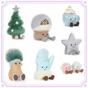 Jouets en peluche super doux Jelly Cat du Royaume-Uni, bonhomme de neige, sapin de Noël, flocon de neige, lapin, décorations de Noël, cadeaux mignons - Product Image 2