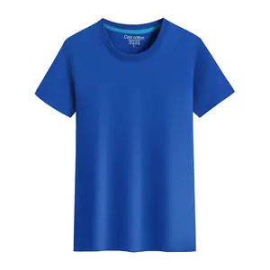 Camiseta de manga curta lisa e fina, camiseta esportiva com manga curta em tecido respirável com logotipo personalizado, venda imperdível