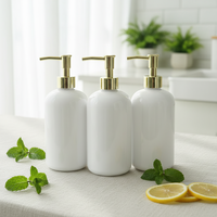 Bouteille Boston en PET de 200 ml/500 ml avec pompe à lotion, savon pour les mains, gel douche, après-shampoing, shampoing, emballage pour soins de la peau, impression sérigraphique