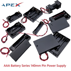 Boîte à piles 1/2/<span class=keywords><strong>3</strong></span>/4/6/8 AAA avec couvercle, interrupteur, côte à côte avec fil 140 mm, alimentation 6 V - Product Image 2