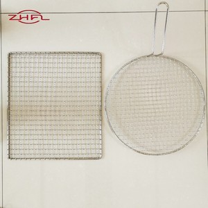 Longteng Barbecue Mesh <b>BBQ</b> Net 304 Stainless Steel Basket Grille Mesh Corrosion Resistant Non-Stick Easily Cleaned Charcoal - Product Image 6