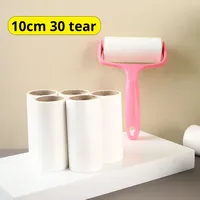 Papier de colle acrylique personnalisé de 30 à 60 feuilles, facile à déchirer, rouleau de charpie collant, recharges pour l'épilation des vêtements