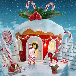 All'ingrosso bambole di decorazione natalizia per bambini regali Mini elfi di natale colorato bambola elfo gemelli bambole elfi - Product Image 3