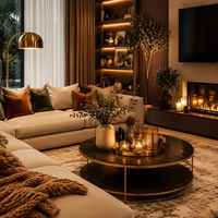 Meubles de luxe pour projets de villas et d'appartements, service clé en main, style minimaliste italien, meubles de haute qualité, canapé-lit pour salon