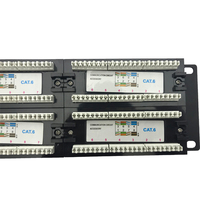 Harga pabrik 48 Port UTP Cat6 Panel Patch manajemen STP grosir produk telekomunikasi tersedia