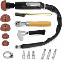 Kit de réparation de pneus pneumatiques avec polisseuse à pneus 2500 tr/min, ensemble d'outils de réparation de pneus robustes avec roues en acier au tungstène