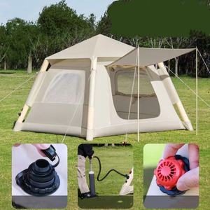 معدات التخييم-خيمة أوتوماتيكية بالكامل قابلة للنفخ لـ 3-5 أشخاص. التخييم في الهواء الطلق سميكة نفخ المطر خيمة. - Product Image 5