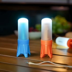 Có thể gập lại Silicone trẻ em đèn pin AA Pin điện cắm trại ánh sáng ABS nhôm kính thiên văn ngọn đuốc với dải tên lửa không thấm nước - Product Image 1