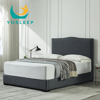 Lit d'hôtel de luxe moderne YOSLEEP avec tête de lit personnalisé King Queen Size base de lit double cadre de lit pour meubles de chambre à coucher d'appartement