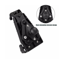 Soporte Adhesivo Plegable para Teléfono con Cabezal de Bola de Goma de 1 Pulgada, Soporte para Teléfono Móvil con Adhesivo para Camión, Autobús, Coche y Salpicadero