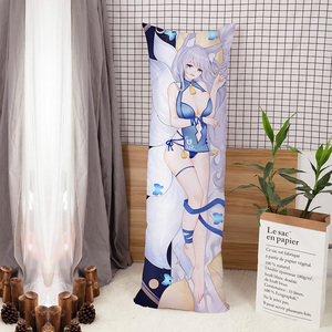 Housse de coussin de corps personnalisée de luxe sur le thème d'Anime <span class=keywords><strong>Genshin</strong></span> <span class=keywords><strong>Impact</strong></span> avec fermeture éclair pour la maison et l'hôtel - Product Image 5