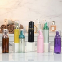 Bouteille Distributrice de Mousse pour Brosse à Poils d'Animaux 50ml 60ml Vide en PET Plastique pour Nettoyant Visage et Shampoing, Personnalisable par Sérigraphie