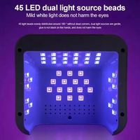 Professionnel 268W SUN L5 45 Perles Nail Gel Sèche Lumière Haute Puissance Nail Sèche UV LED Lampe avec Diamant pour Utilisation en Salon