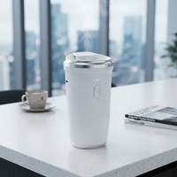 Diffuser Minyak Esensial Portabel untuk Mobil, Rumah & Ruang Tamu, Penyegar Udara Otomatis Hidup/Mati dengan Tombol, Diffuser Aroma Meja