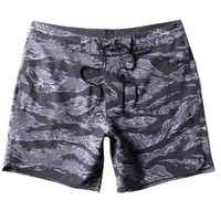 Shorts de bain pour hommes avec logo personnalisé, cordon de serrage, motif camouflage tigre, extensibles dans 4 directions, écologiques, séchage rapide, entrejambe de 7 pouces, OEM