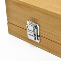 Ensemble d'outils de barbecue de qualité supérieure en 5 pièces avec étui de transport en bambou, kit d'accessoires de barbecue en acier inoxydable avec poignée en bois