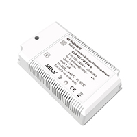 Driver de Triac LED 40W avec boîtier PC blanc Variateur de tension constante 24V pour application d'éclairage souterrain