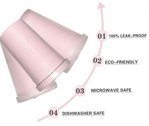 Gobelet biodégradable en PLA, couleur pastel, sans BPA, qualité alimentaire, pour boissons froides avec paille, écologique, portable, pour café et eau - Product Image 3