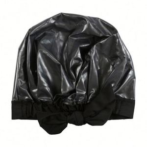 Gorro de Ducha de Satén para Mujer, Impermeable, de Doble Capa, Reutilizable, Grande, con Lazo, para Todo Tipo de Cabello, Set de Regalo - Product Image 2