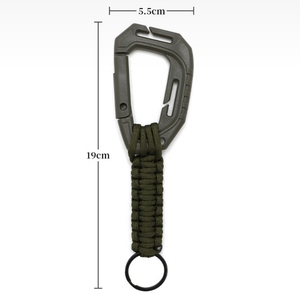 Nuevo diseño Paracord Lanyard Outdoor 550 Paracord Survival Llavero con mosquetón de plástico - Product Image 4