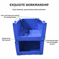 Boîte de rangement en PP ondulé empilable à ouverture frontale pour entrepôt, personnalisable, pour l'organisation d'outils et le stockage de vêtements, gain de place