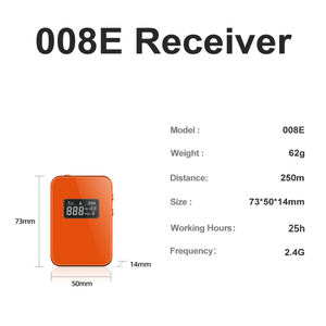 ระบบไกด์นำเที่ยวไร้สาย 2.4G พร้อมแบตเตอรี่ใช้งานได้นาน 3000 มิลลิแอมป์ ชุดหูฟังไกด์นำเที่ยว 30 เครื่องรับ - Product Image 4
