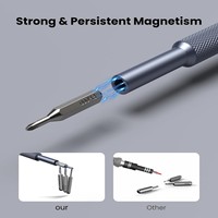 Kit de tournevis de précision magnétique portable AXTH 25-en-1 avec embouts en acier pour réparation électronique de téléphones et ordinateurs portables – Vente en gros