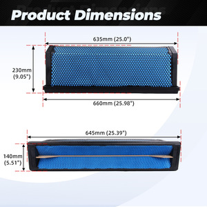 Filtro de Aire de Panal Af27879 para Camión, Elemento Filtrante de Gran Diámetro y Alto Flujo, Azul Ofi184 - Product Image 2
