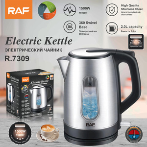 Hervidor de Agua Eléctrico RAF de 2000W, Eficiente y de Alta Calidad, de Acero Inoxidable, 2L, Ebullición Rápida con Indicador de Agua - Product Image 6