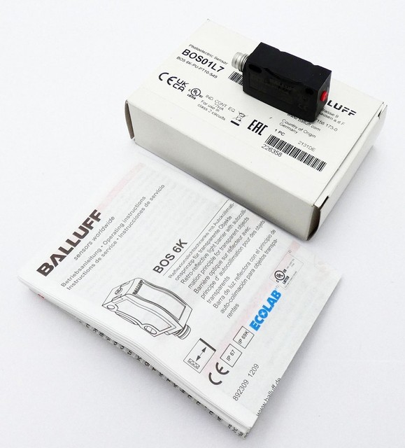 Bos01l7 Bos 6k-pu-pt10-s49 Retro-reflective Sensor -unused/original Packaging- Brand New, Original Product with a One-year