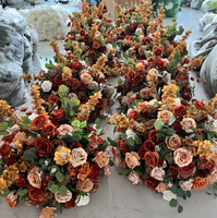 M-FB92 Fleurs de mariage d'automne personnalisées, centres de table artificiels blancs, arrangements floraux sauvages, boule de fleurs