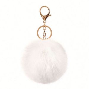 En gros Porte-clés pompon en fausse fourrure de lapin, doux et moelleux, pour sacs, sacs fourre-tout et voitures, idéal comme cadeau - Product Image 4