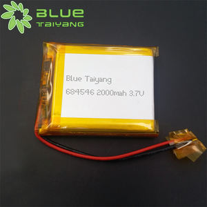 Blue Taiyang Power Bank com 2000mah 3 7v 684546 Bateria Lipo Recarregável Personalizada - Product Image 1