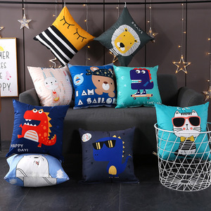 Almohada Lumbar <span class=keywords><strong>de</strong></span> Punto con Diseño <span class=keywords><strong>de</strong></span> Dibujos Animados, Desechable, para Cama y Sofá, Almohada Decorativa para Interiores - Product Image 3