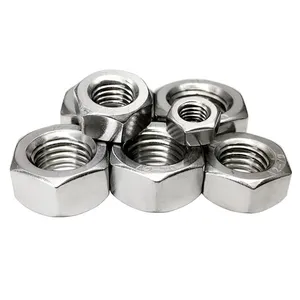 M3 M4 M5 M6 M8 M10 M12 M14 M16 M18 M20 M22 M24 DIN 934 201 304 316 สแตนเลสสตีล Hex Nuts