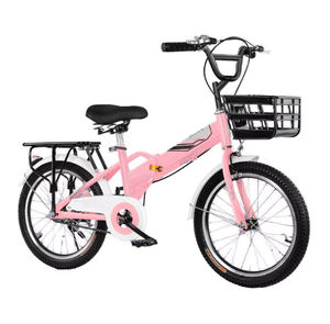 Vélo pour enfants, garçons et filles, <span class=keywords><strong>3</strong></span> ans et plus, <span class=keywords><strong>roues</strong></span> d'apprentissage, panier, cadre en acier carbone, frein à patin, vélo à pédales de 12, 14, 16, 18 pouces - Product Image 4