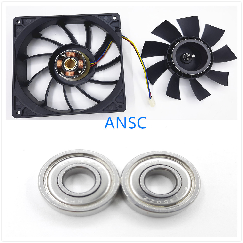Original 12038FB-B3N-WPD Cooling Fan - 12V, 14W, 120x120x38mm
