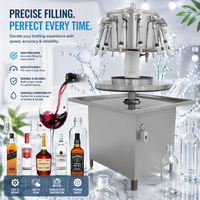 Remplisseuse automatique multi-embouts manuelle pour vin, eau potable, sirop de fruits, équipement de remplissage de bouteilles en plastique et en verre