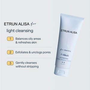 ETRUN ALISA OEM Nouveau Nettoyant Visage Bio Hydratant en <span class=keywords><strong>Gel</strong></span> <span class=keywords><strong>Moussant</strong></span> Doux Contrôle du Sébum Acides Aminés - Product Image 2