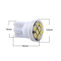 T10 4-en-1 SMD ampoule LED 1210 3528 194 168 W5W pour voiture Wedge plaque d'immatriculation indicateur dégagement lampe 12V nouvel état