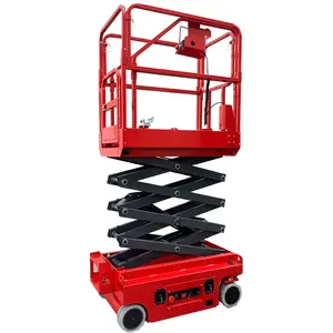 Price Negotiable 4-18m Manual Moving Mini 1 Man Lift Battery Hydraulic Electric Aerial Mobile Scissor Lift