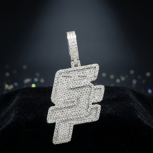 Collier de luxe en or et argent plaqué or 24 carats avec pendentif breloque en moissanite pour homme, idéal pour les fêtes et mariages - Product Image 3