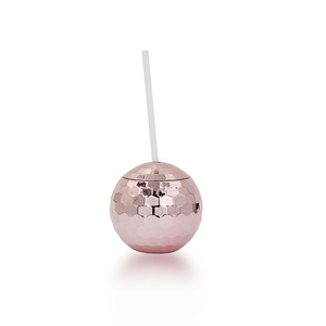 Discoball Ps for Shape Glitter <b>Cup</b> Straw <b>Plastic</b> Reusable Dishwasher Safe Gift Box Packaging Party Drinkware 10.5X10.8Cm Glam - Product Image 1