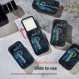 Parfum solide pour <span class=keywords><strong>homme</strong></span> et femme dans un étui portable, parfum floral naturel, crème parfumée, déodorant pour un usage quotidien - Product Image 2