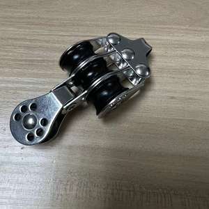 Quattro ruote in acciaio filo puleggia in metallo puleggia rullo in acciaio inox ruota cricchetto puleggia - Product Image 4