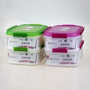 Двухслойный большой 2л производство 1-2-3 отсек складной пластиковый контейнер для еды