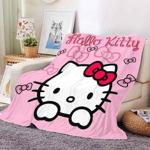 Nouvelle couverture polaire personnalisée avec logo Kawaii Cartoon canapé-lit en peluche jeter couverture de voyage couvertures graphiques personnalisées 50x60 60x80 - Product Image 2